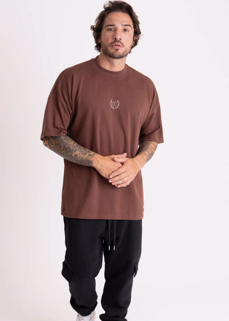 Camiseta Masculina Oversized Estampada Invictus TR Cacau - Imagem 2