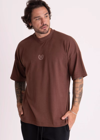 Camiseta Masculina Oversized Estampada Invictus TR Cacau