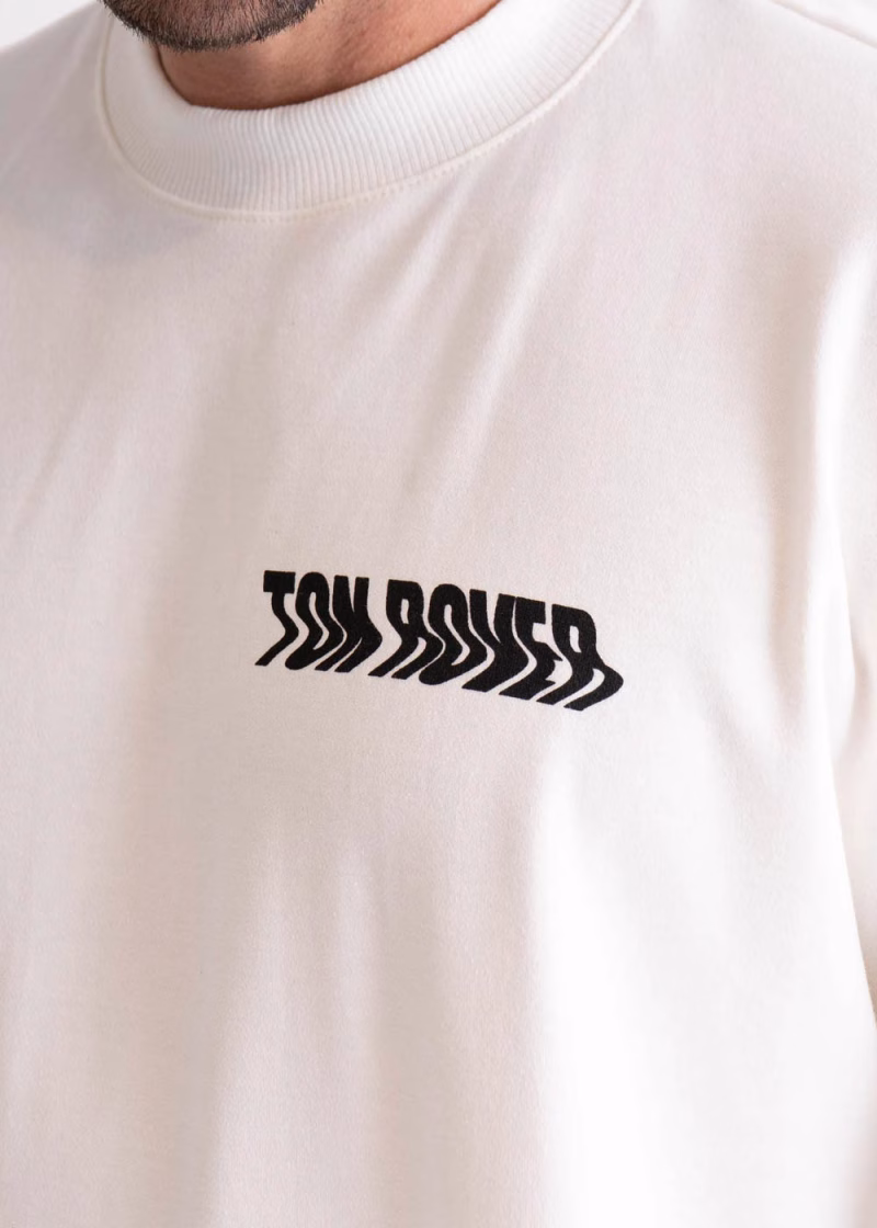 Camiseta Masculina Oversized Estampada Lettering Urban Off White - Imagem 2