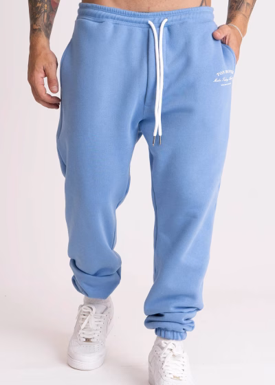 Calça Masculina Moletom Peluciado Estampada TR Company Azul