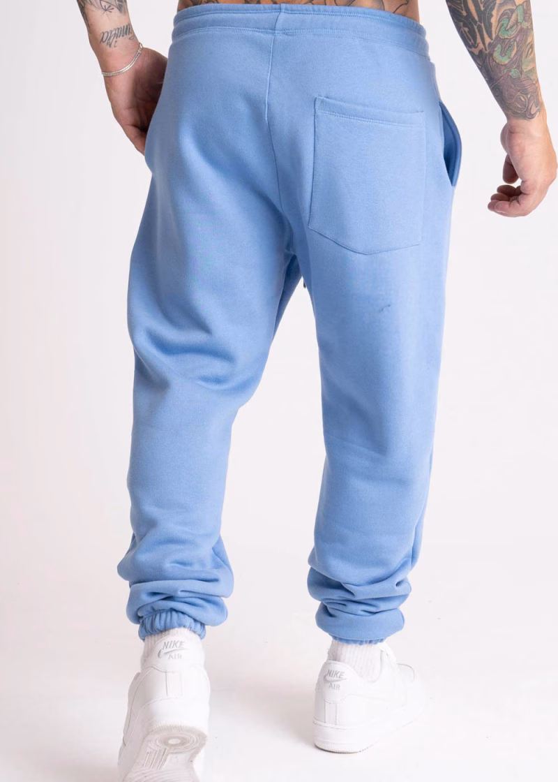 Calça Masculina Moletom Peluciado Estampada TR Company Azul - Imagem 3